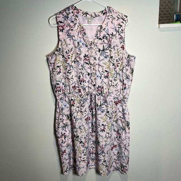 Catherine Malandrino - Pink floral sleeveless dress - Picture 2 of 9